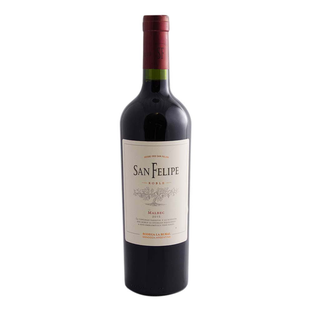 Vino Tinto San Felipe Roble Malbec 750 Cc