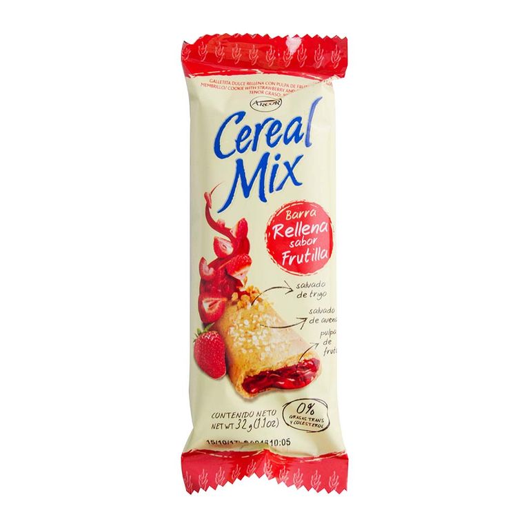 CEREAL MIX RELLENO FRUTILLA X 32 GRS                                                                