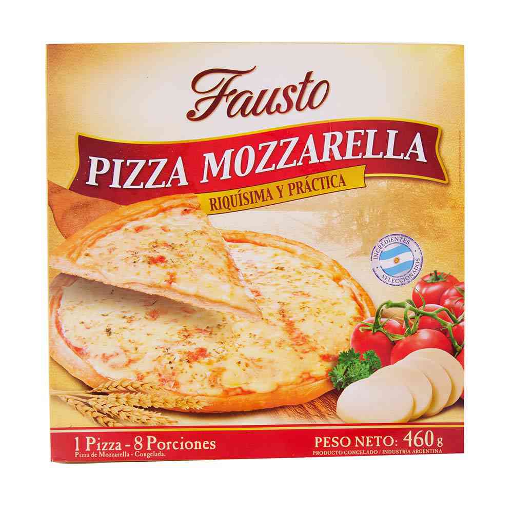 Pizza Congelada Fausto Mozzarella 460 Gr