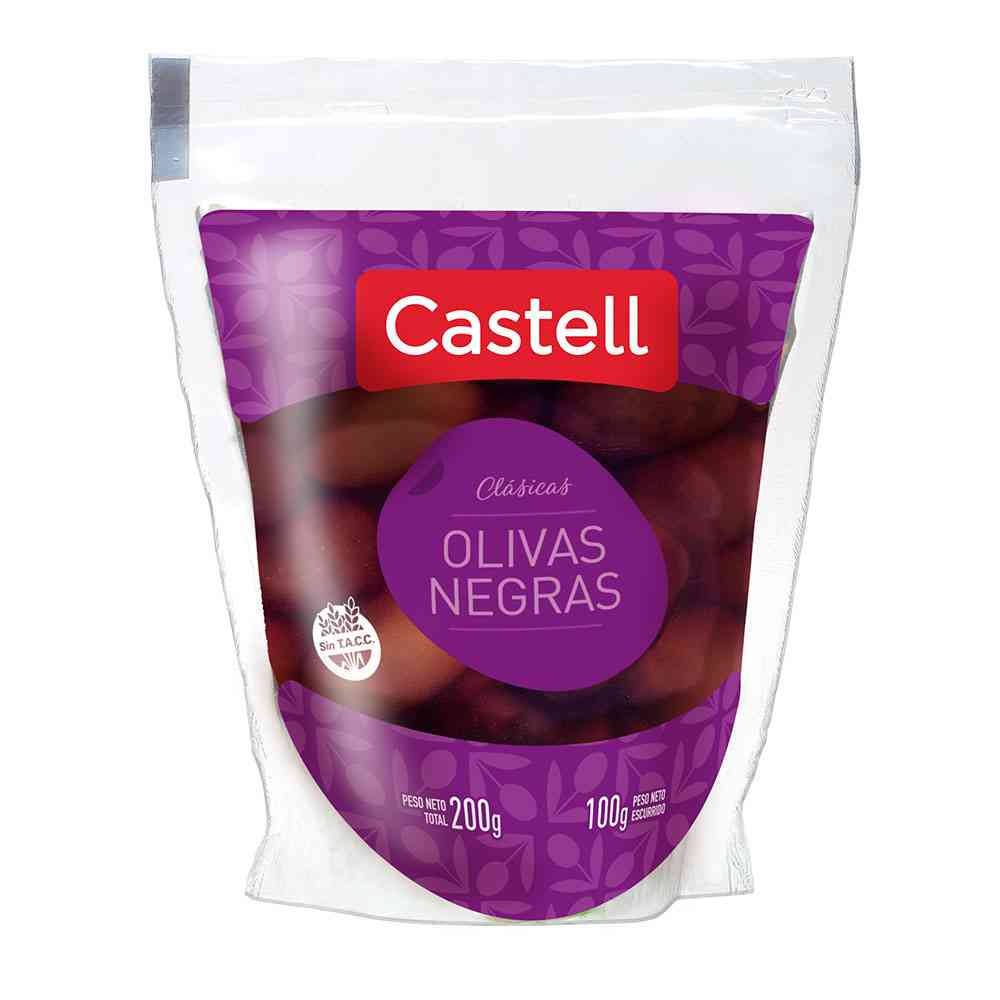 Aceitunas Negras 100 Grs Castell