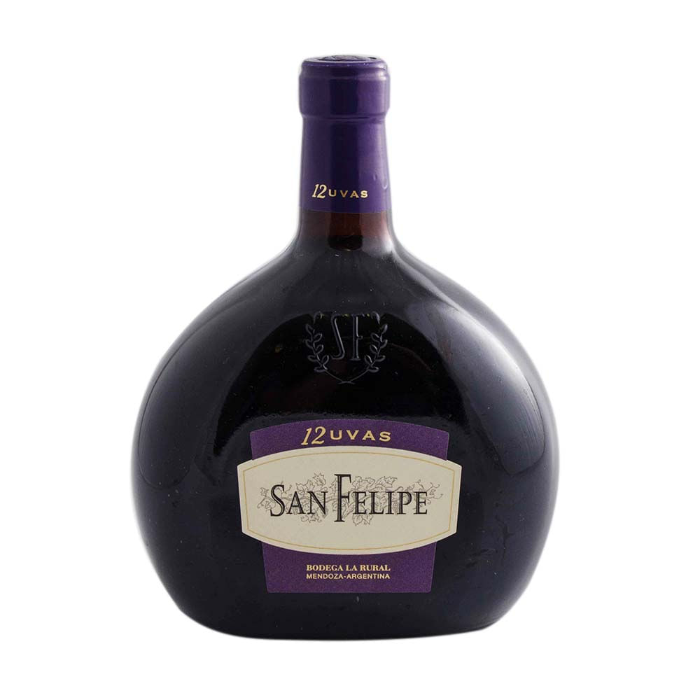 Vino Tinto San Felipe 12 Uvas 750 Cc