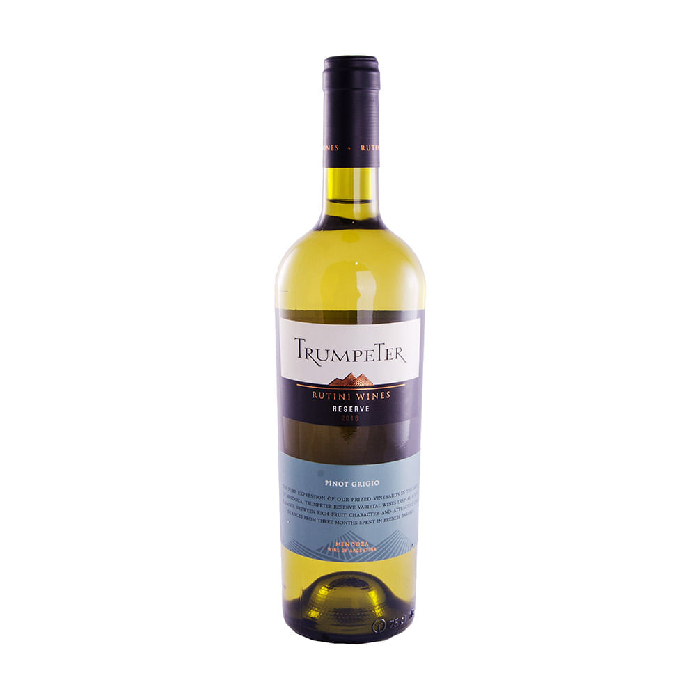 Vino Blanco Trumpeter Pinot Grigio Reserva 750 Cc