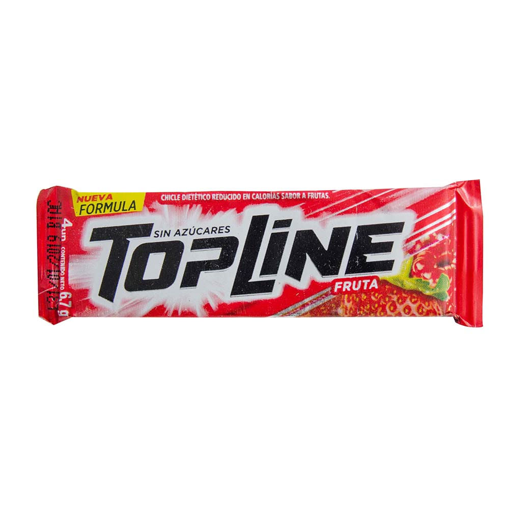 Chicles Sabor Fruta 20 Grs Topline