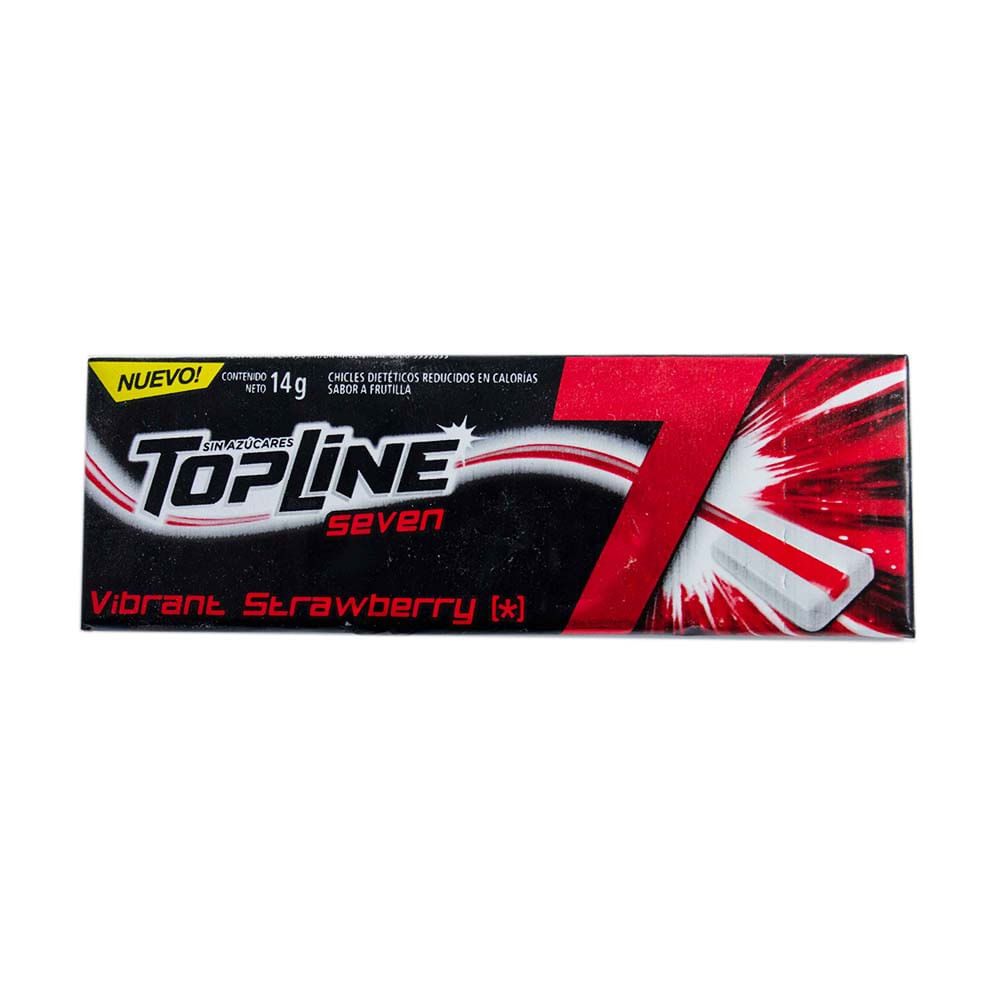 Chicles Sabor Frutilla 14,7 Grs Topline