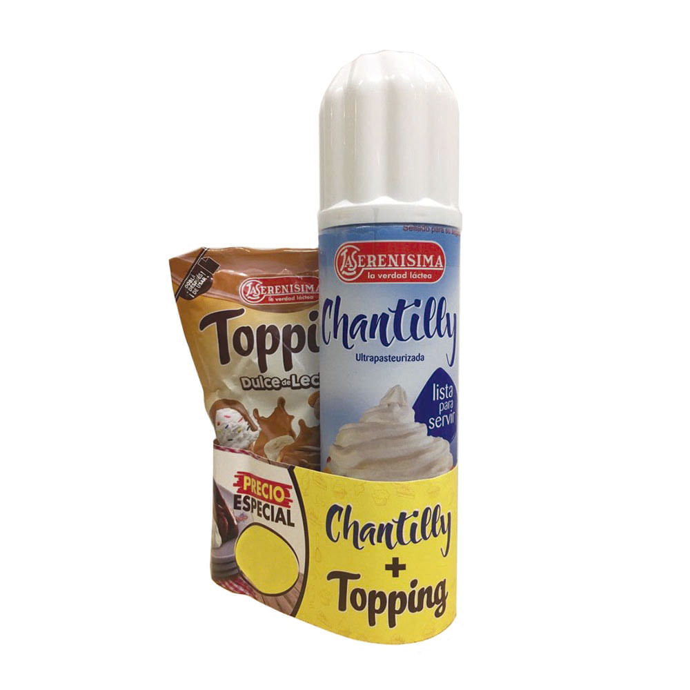 Combo Crema Chantilly + Topping 500gr