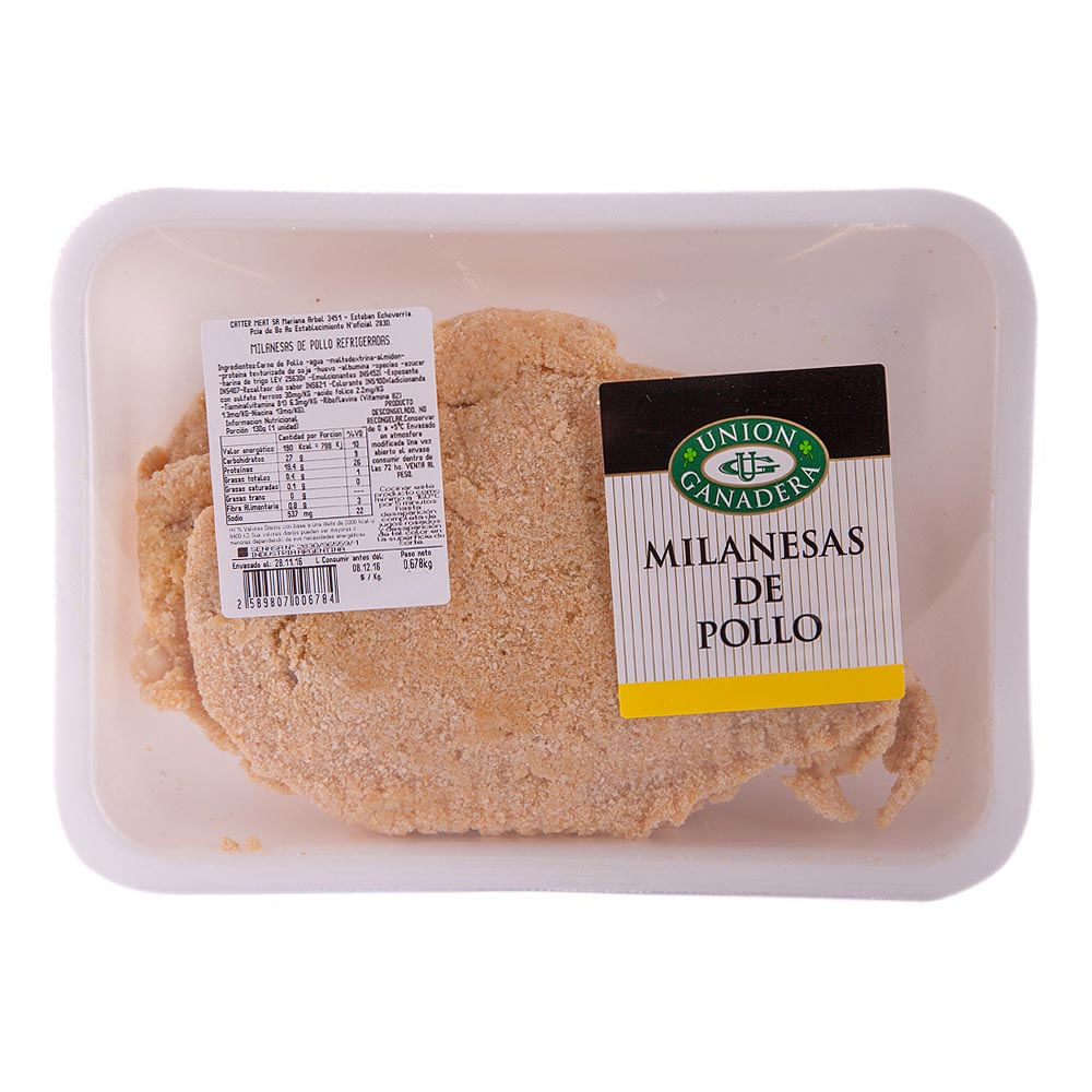 Milanesa De Pollo X Kg