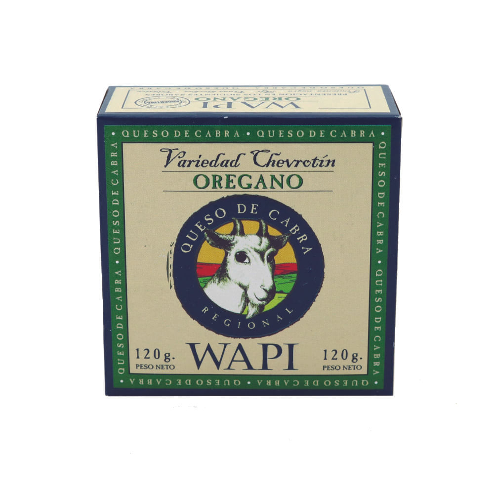 Queso de Cabra sabor Orégano 0.120 Kg x 1 Un Wapi