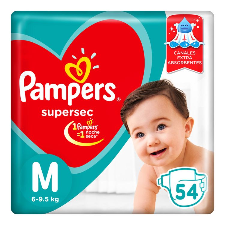 PAMPERS SUPERSEC PEQUEÑO X 12 U.                                                                    