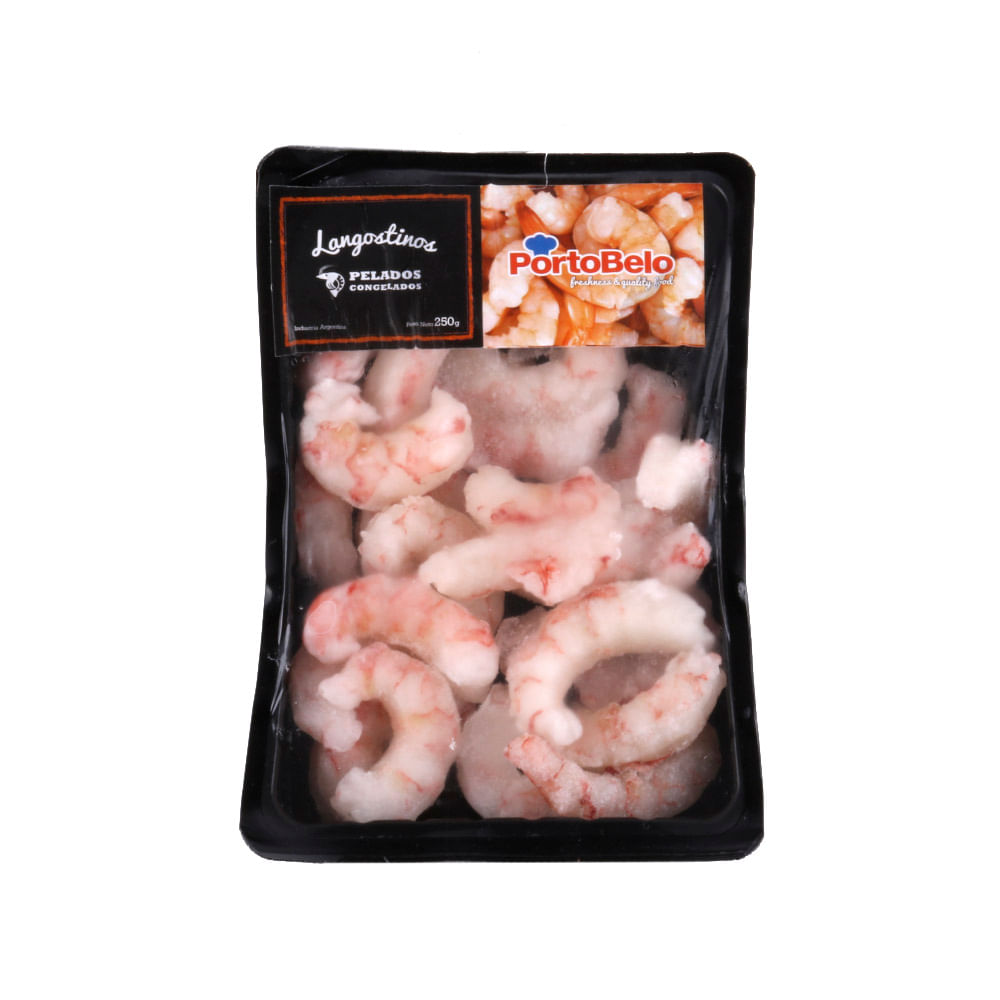 Langostinos Pelados Congelados x 250 Grs Portobelo
