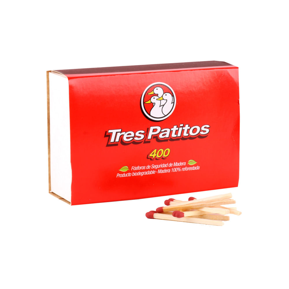 Fósforos Tres Patitos 400 U