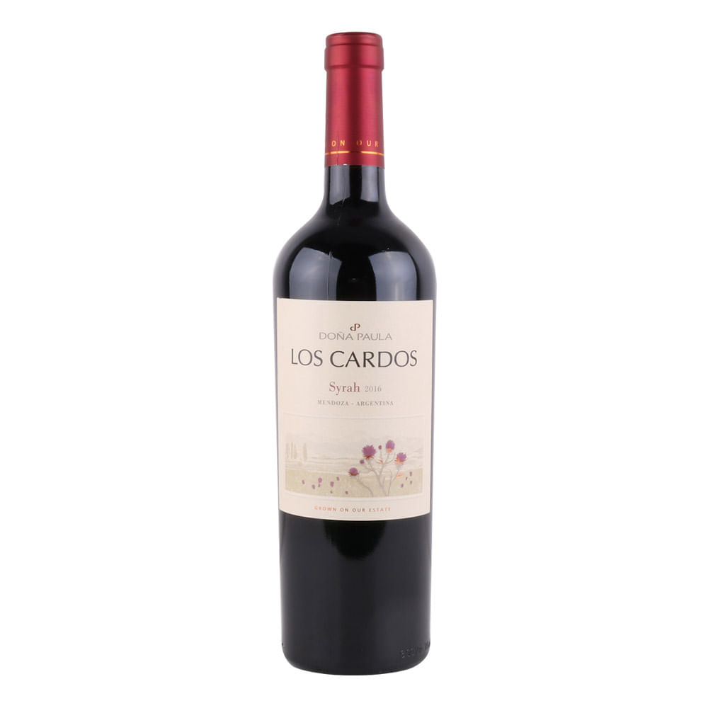 Vino Los Cardos Syrah Botella 750 Cc