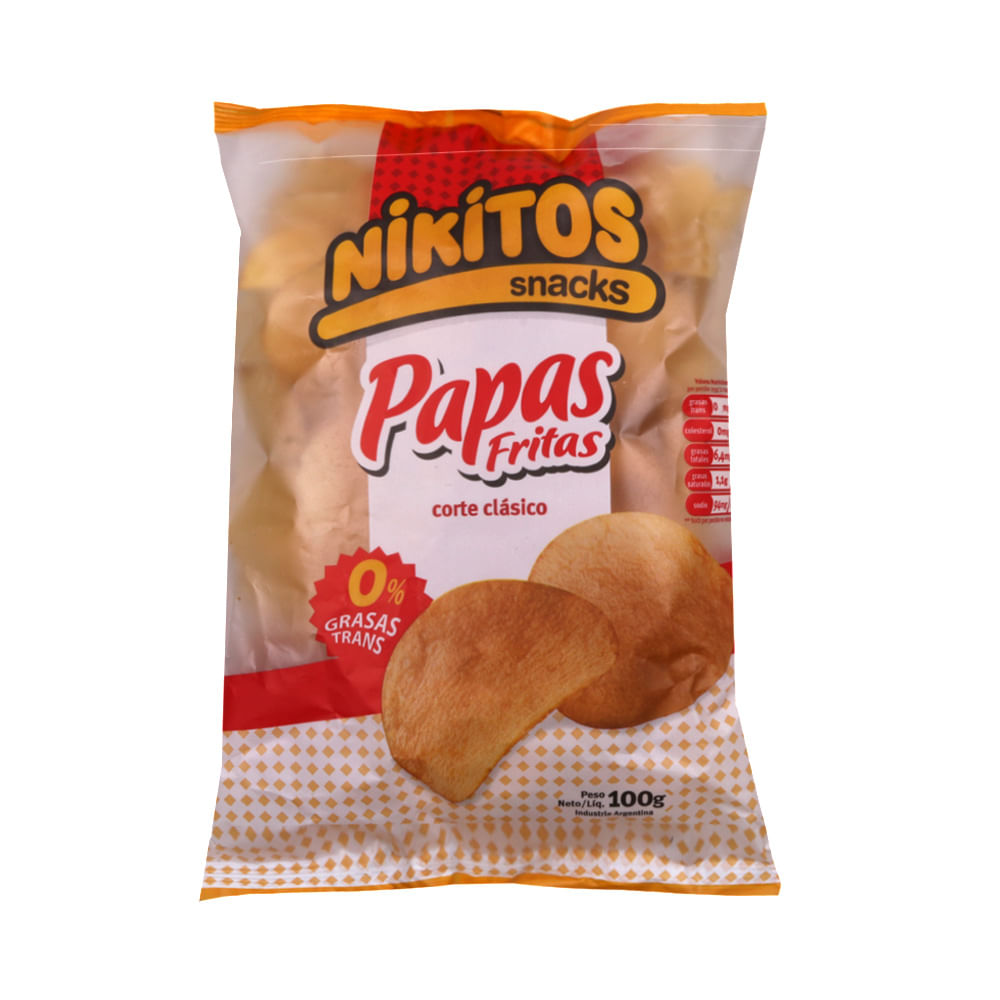 Papas Fritas Nikitos Clasicas 100 Gr