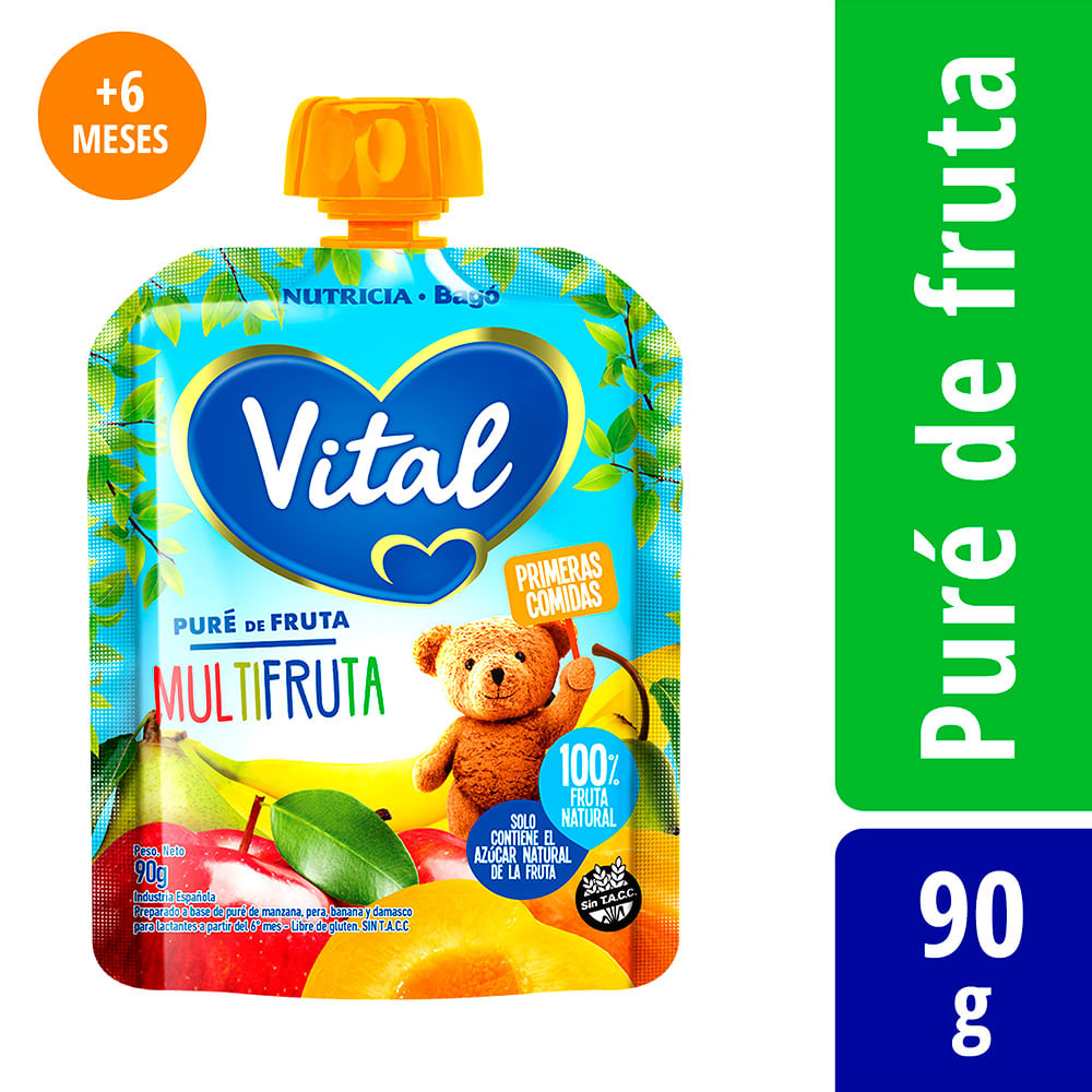 Pure Viltal Multifrutal Para Niños A Partir Del 6to Mes