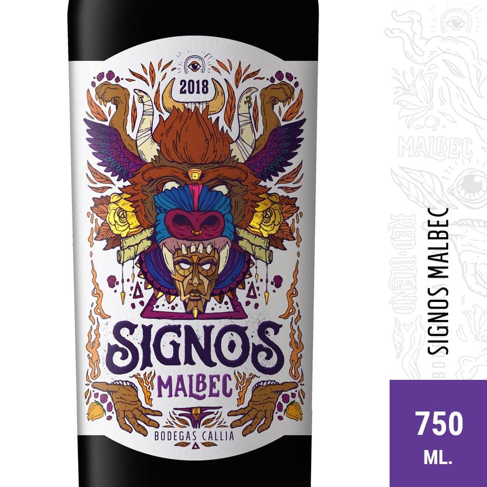 Vino Tinto Malbec Sygnos 750 Ml