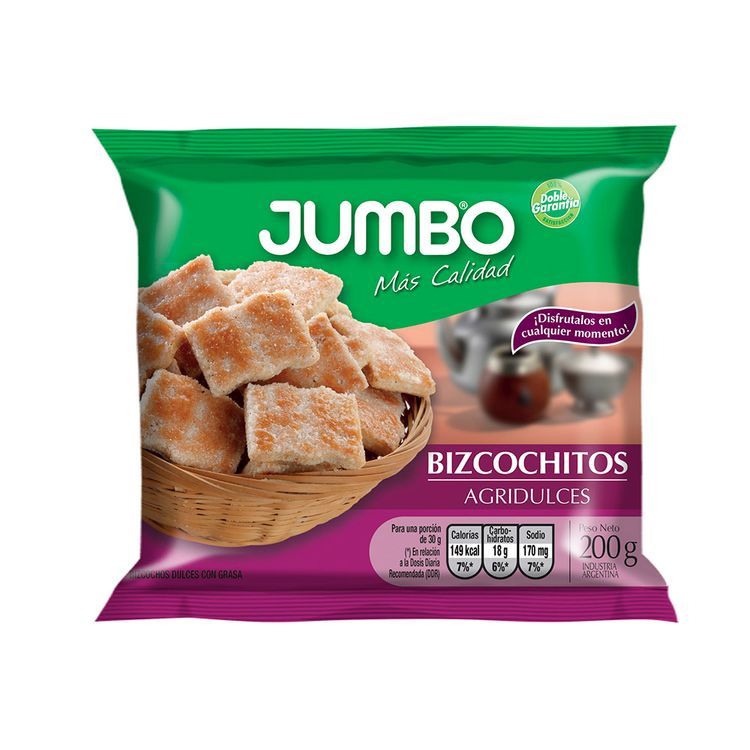 Bizcochitos Agridulces Jumbo 200 Gr | Jumbo - Jumboargentina