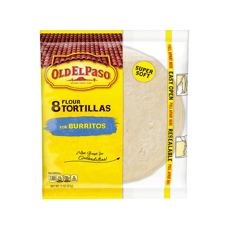 Tortillas OLD EL PASO para burritos 10 u jumboargentina
