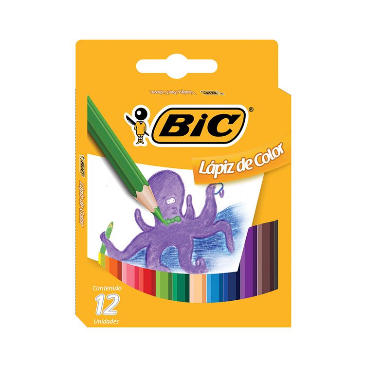 colores bic 12 piezas precio
