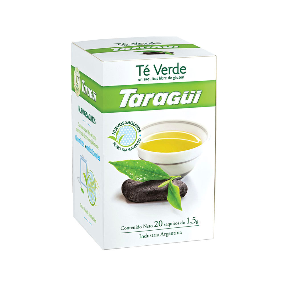 Té Verde En Saquitos Taragui 20 Saquitos