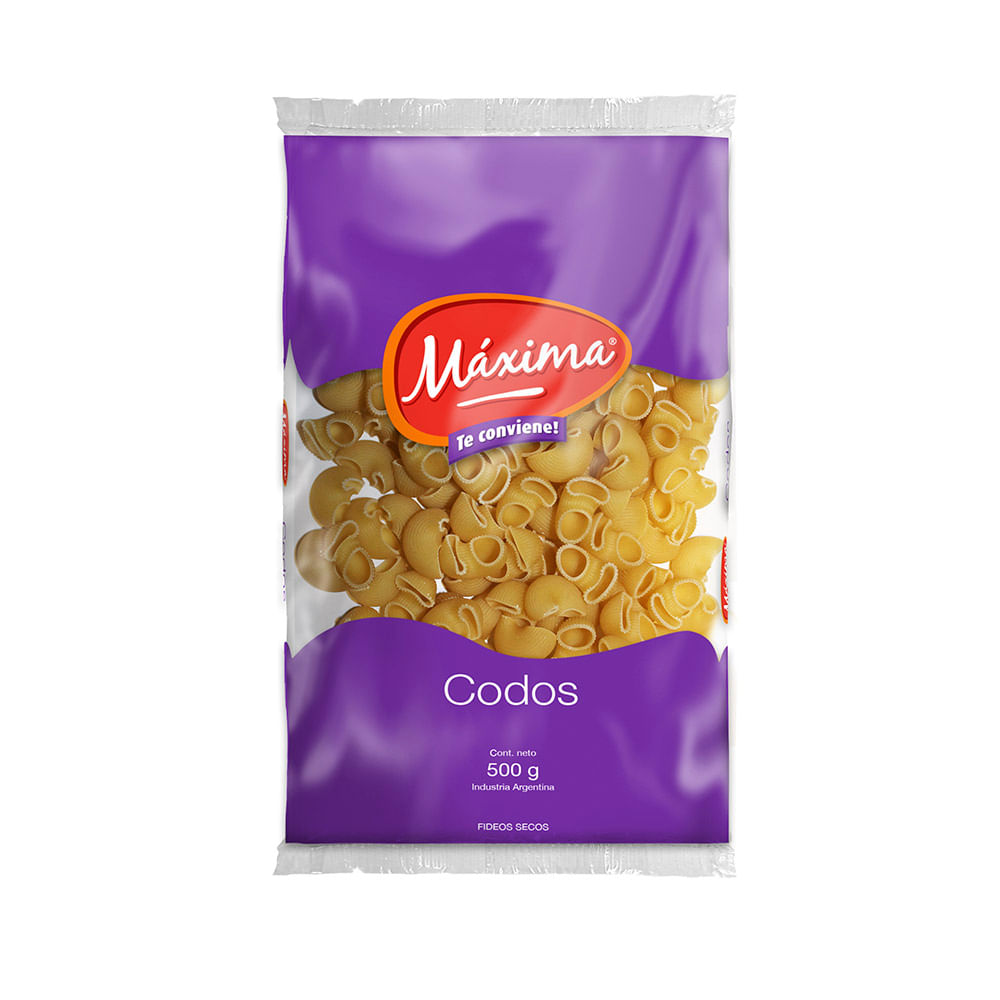 Fideos Coditos 500 Grs Máxima