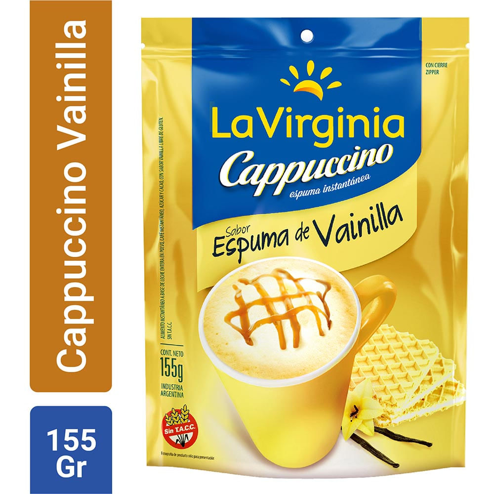 Cappuccino La Virginia Vainilla Espuma 155 Gr Jumbo