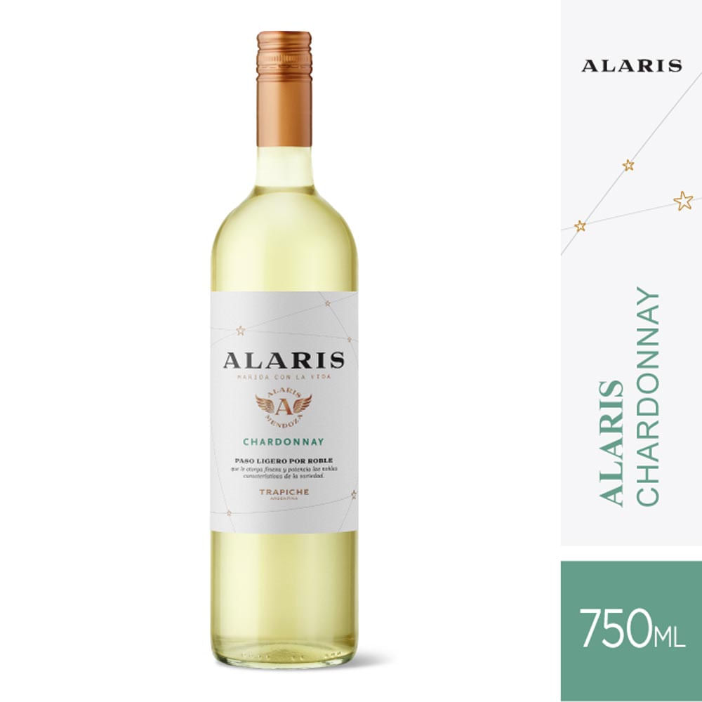 Vino Blanco Trapiche Chardonnay 750 Cc