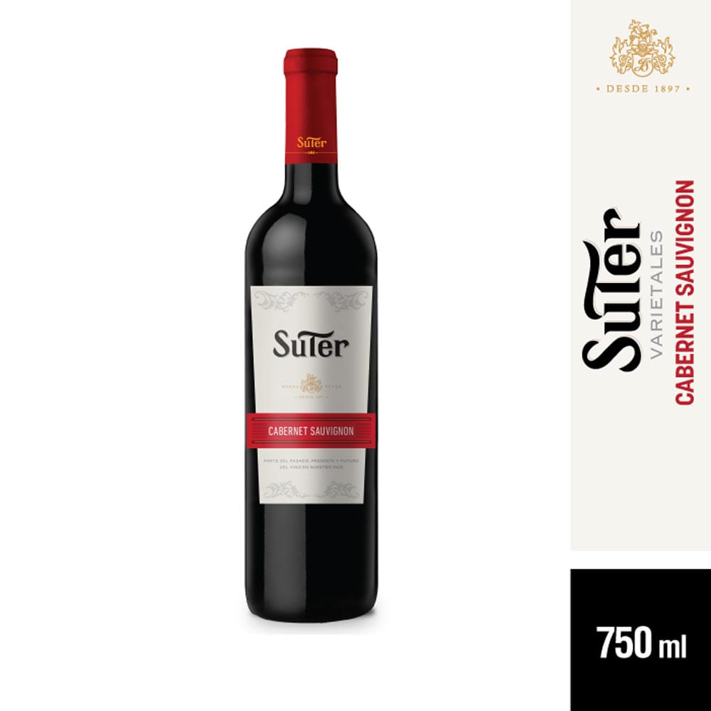 Vino Tinto Cabernet Sauvignon Suter 750 Cc