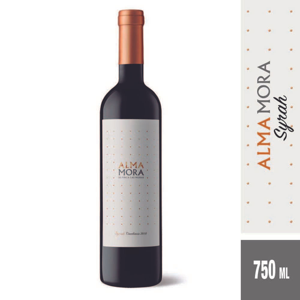Vino Tinto Syrah 750 Ml Alma Mora