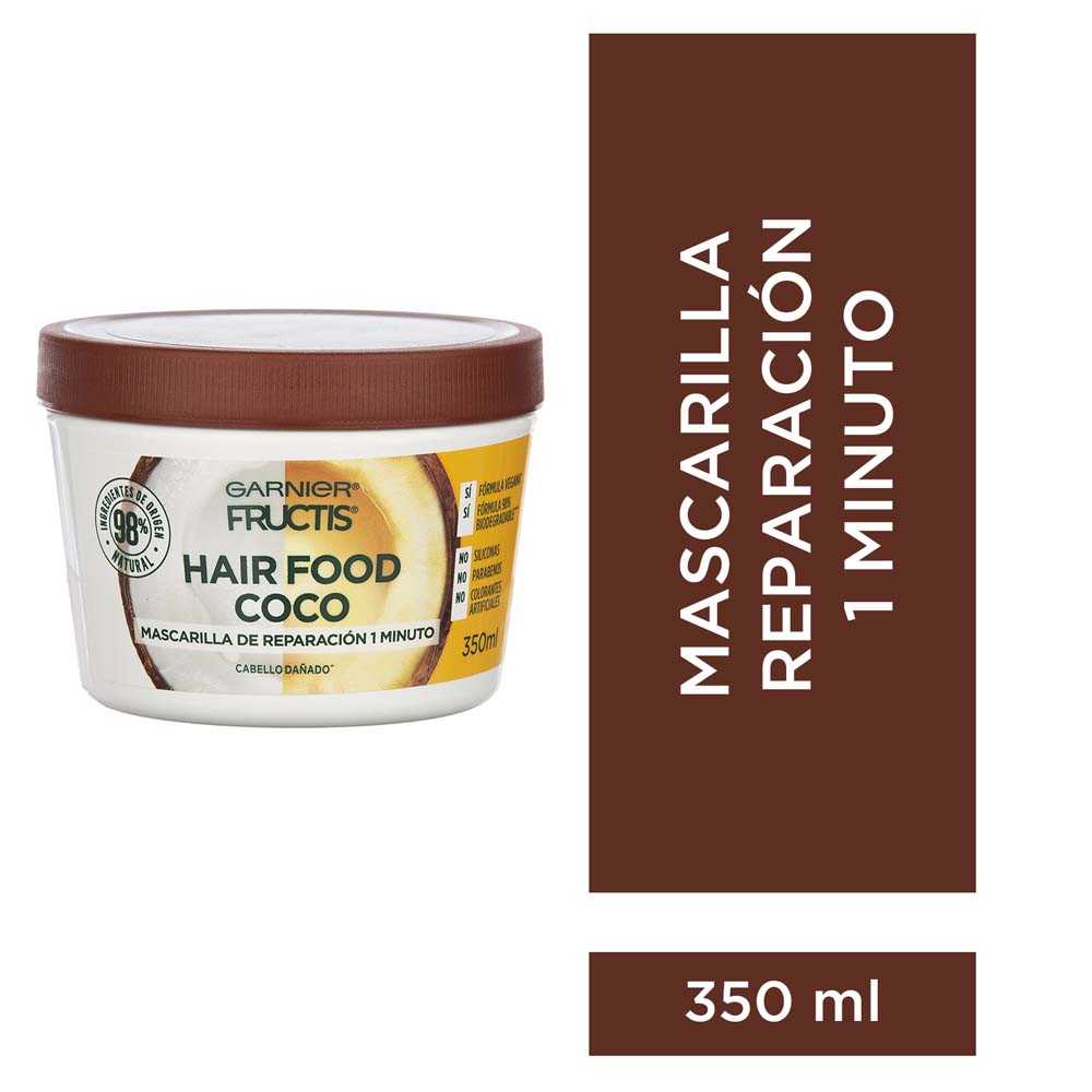 Tratamiento Fructis Hair Food Máscara De Reparación 350 Ml