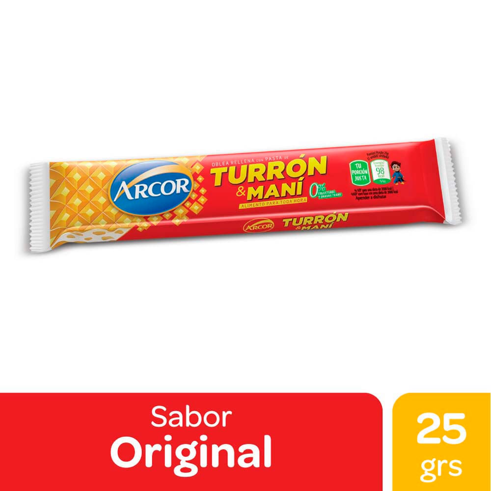Turrón Sabor Maní 25 Grs Arcor