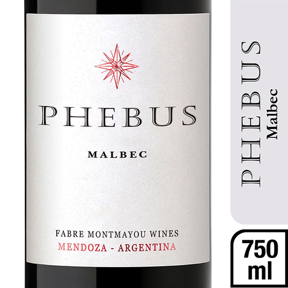 Vino Tinto Phebus Malbec 750 Cc