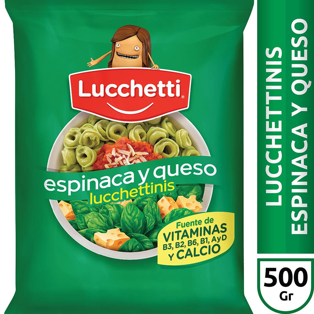 Capelettinis de espinaca y queso 500 Grs Luchetti