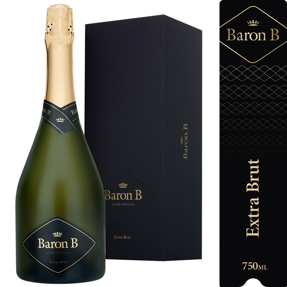 Champaña Baron B Extra Brut Con Estuche 750 Cc