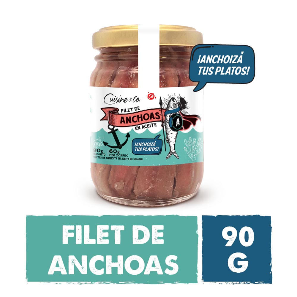 Filet de Anchoas en Aceite 90 Grs Cuisine y Co