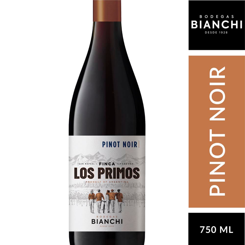 Vino Finca Los Primos Pinot Noir Botella 750 Cc