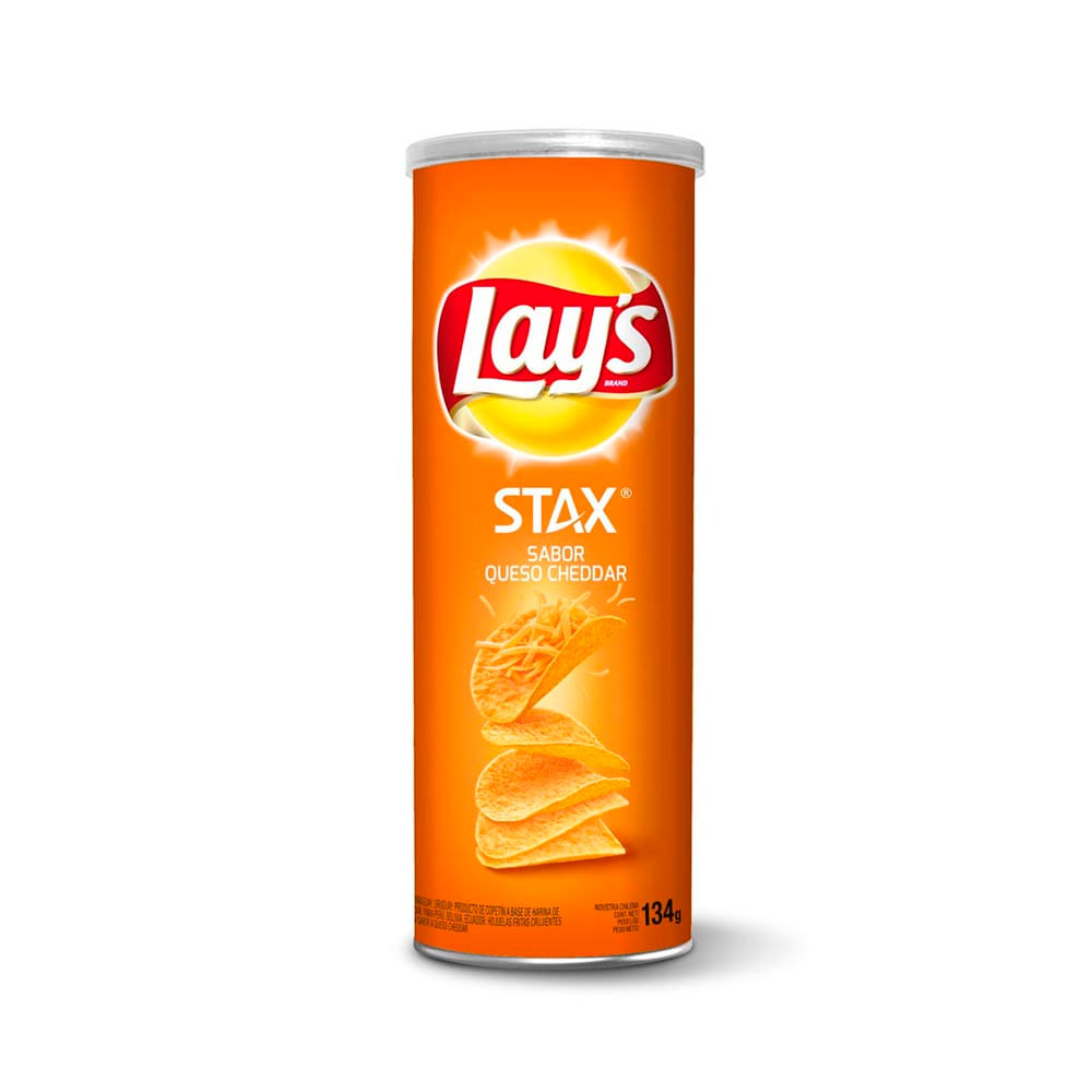 Lays Stax Cheddar 134gx14