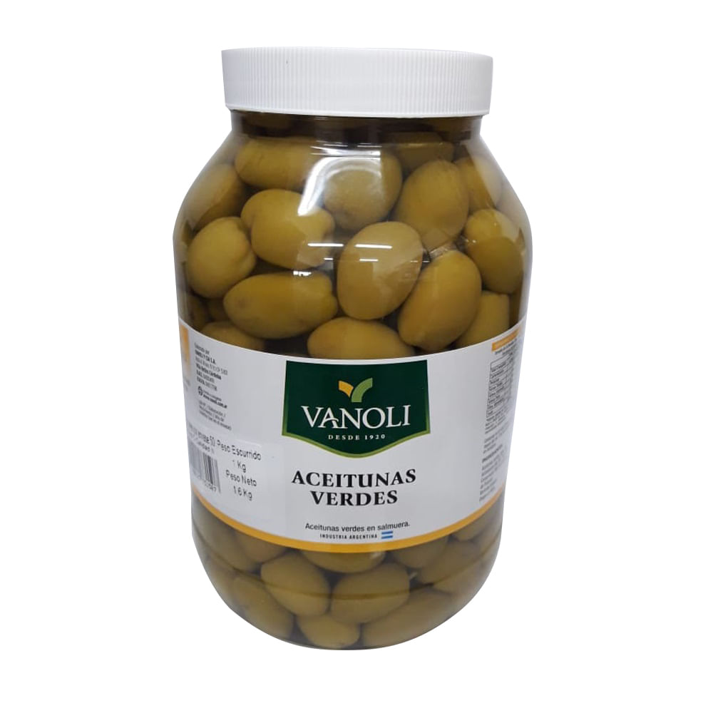 Aceitunas Verdes Vanoli 1 Kg