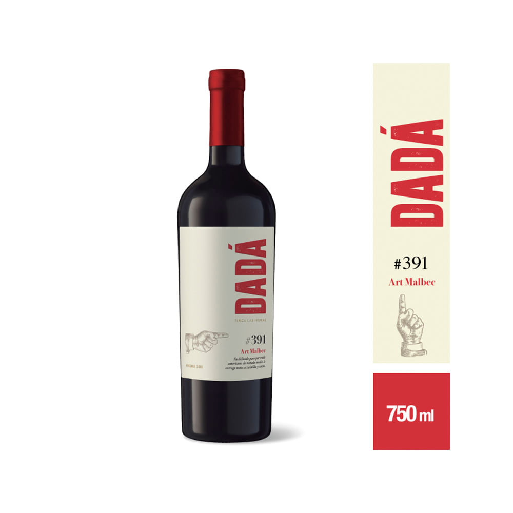 Vino Dada Art 391 Malbec 750cc