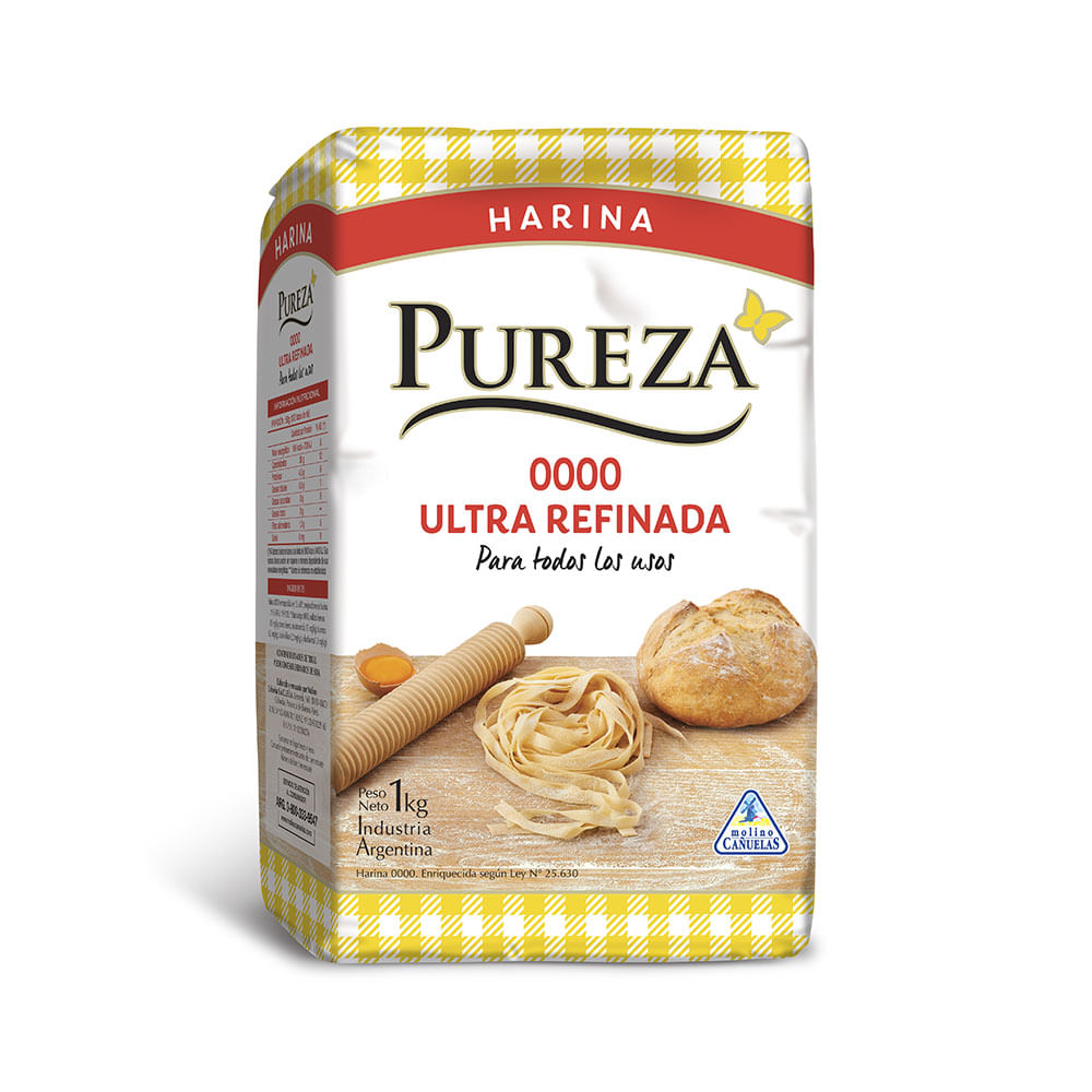 Harina 0000 Ultra Refinada 1 Kg Pureza
