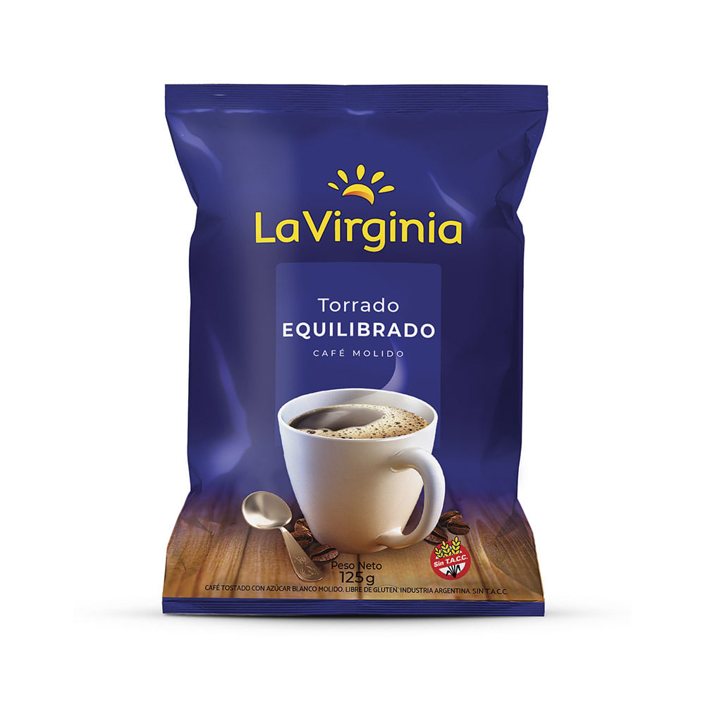 café LA VIRGINIA molido 125gr jumboargentina