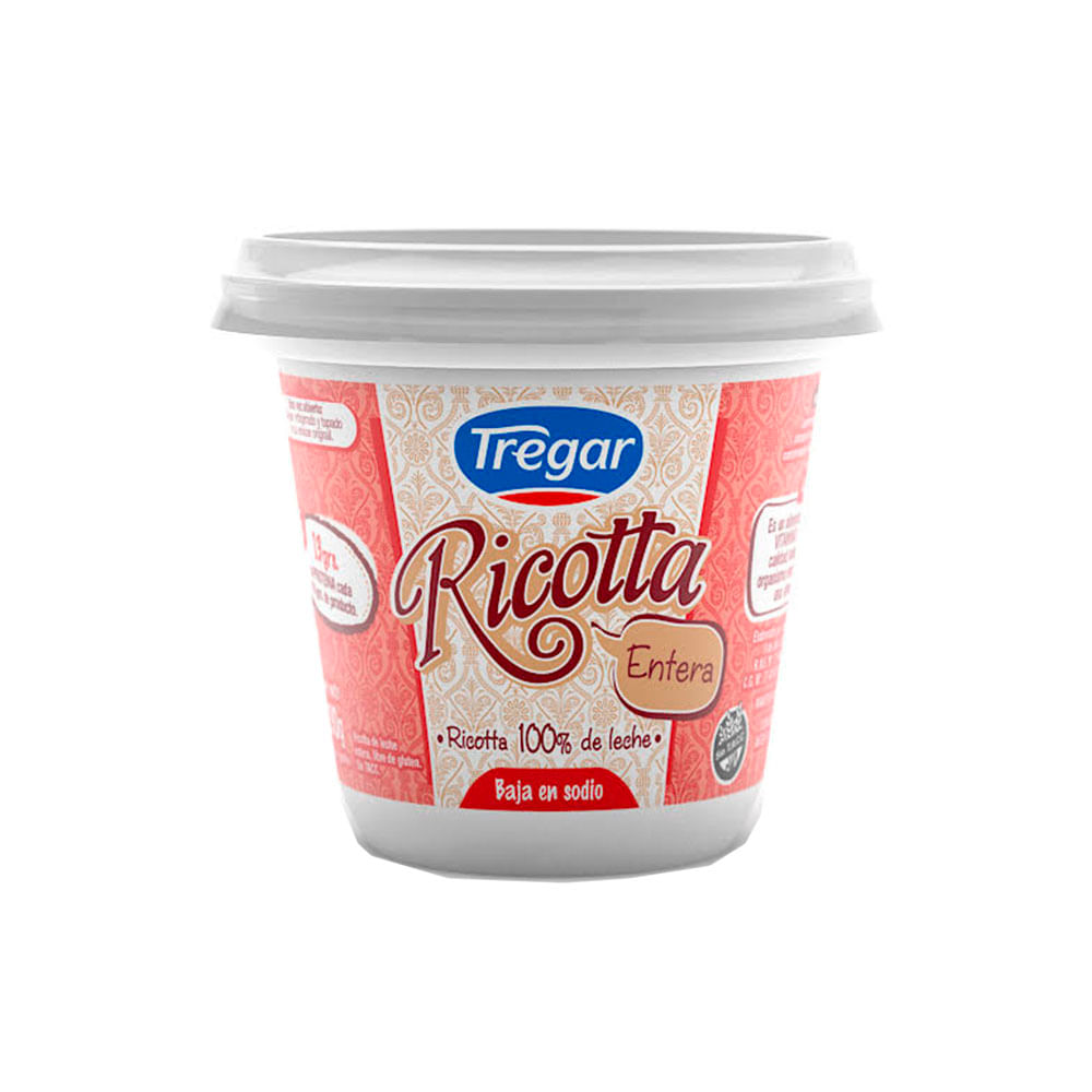 Ricotta Entera Tregar 290g jumboargentina