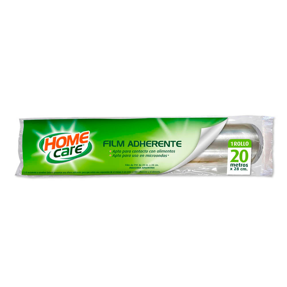 Film Adherente Transparente PVC 20 Mts x 28 Cm 1 Un Home Care