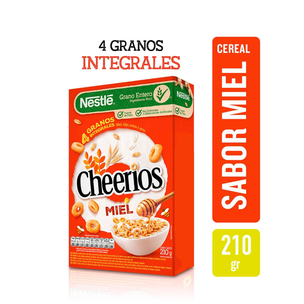 Cereal Cheerios Aritos Miel X210gr