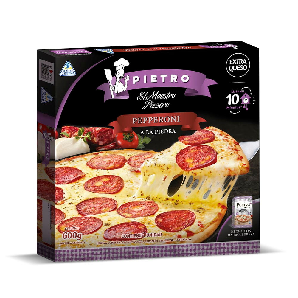 Pizza Pietro Pepperoni X 600 G