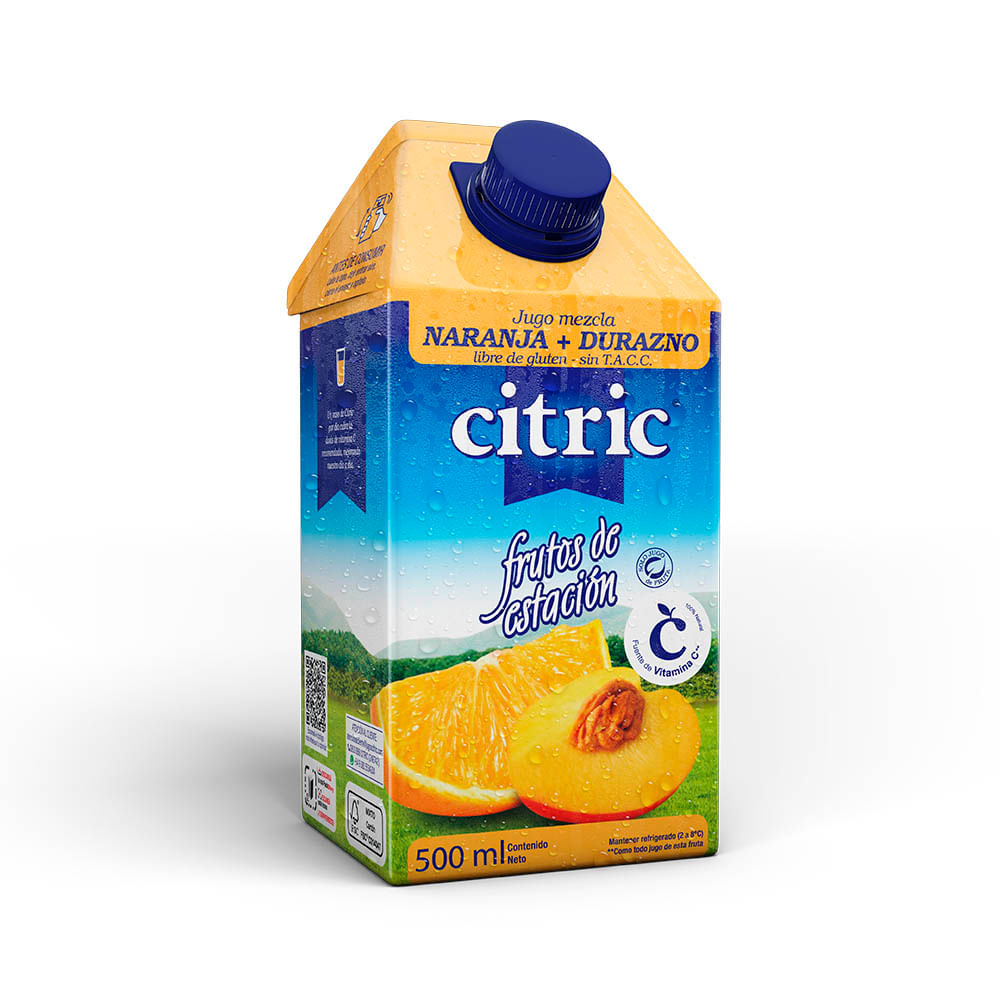 Jugo De Naranja-durazno 500 Ml Citric