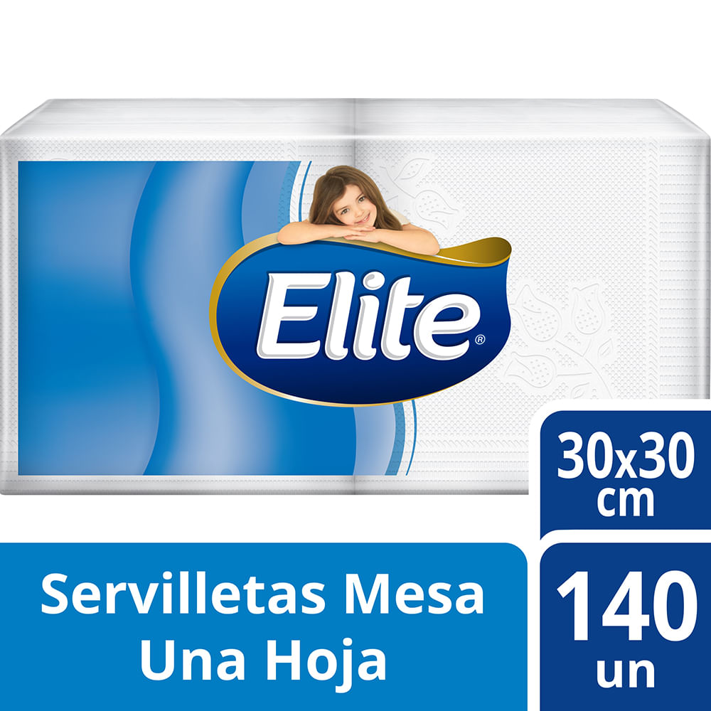 Servilletas Descartables Elite Blancas 140 U