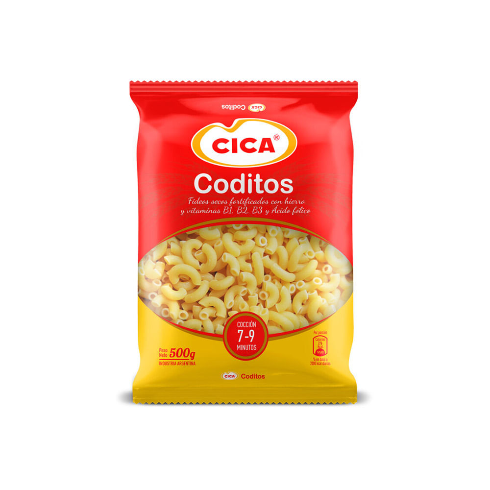 Fideos Cica Coditos X500g