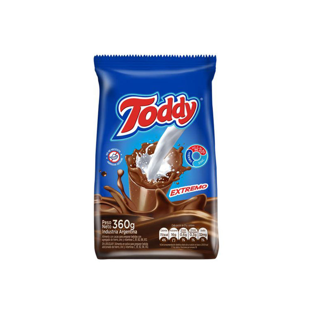 Cacao Extremo 360 Grs Toddy