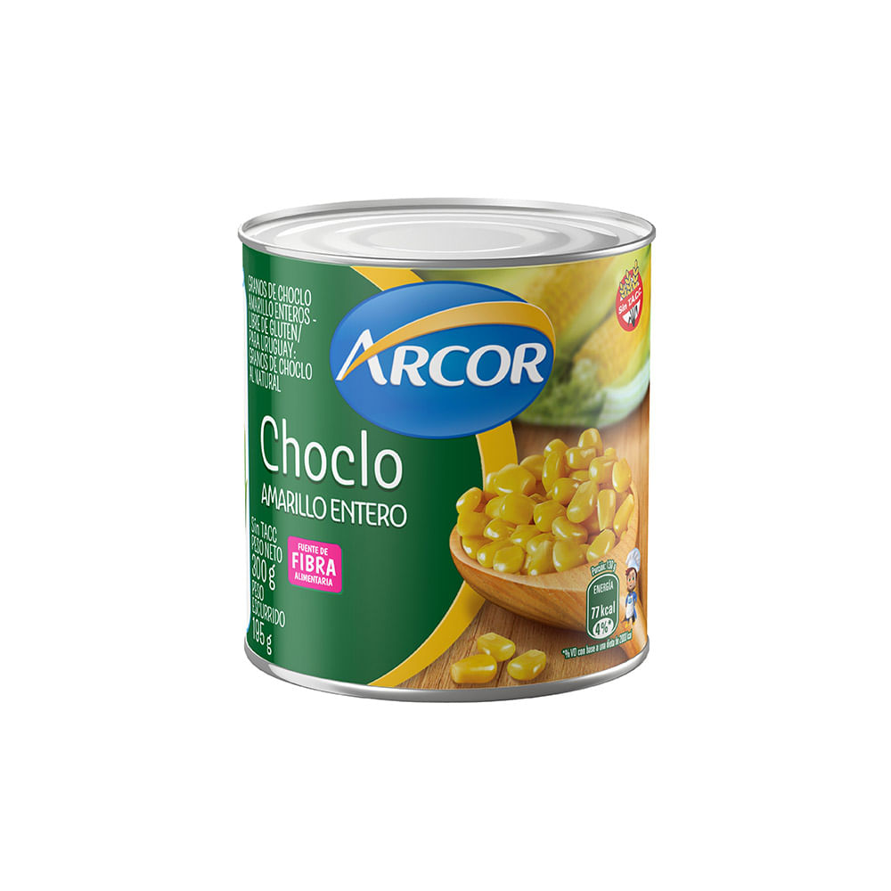 Choclo Amarillo Entero 300 Grs Arcor