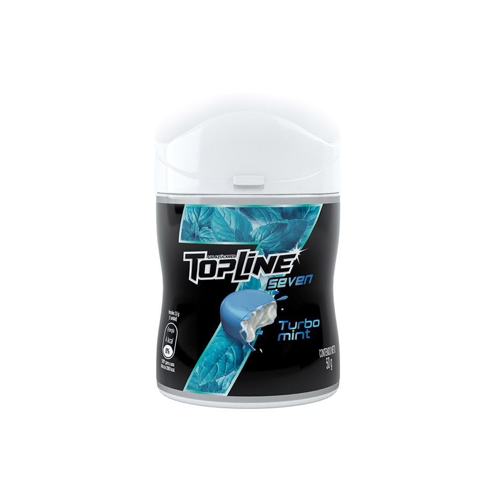 Chicles Sabor Turbo Mint 50 Grs Topline