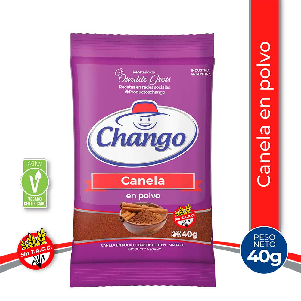 Canela en Polvo 40 Grs Chango